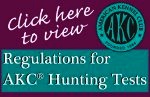 view AKC Upland regulations