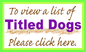 HWA Titled Dogs list