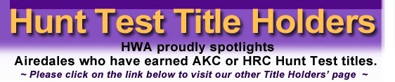 Spotlight Airedale Title Holders 2015 - 2nd page header